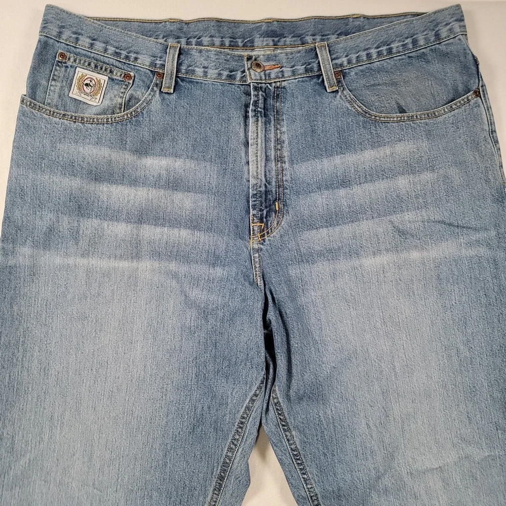 Cinch Men White Label Jeans 42x32 Relaxed Straight Medium Stone Denim